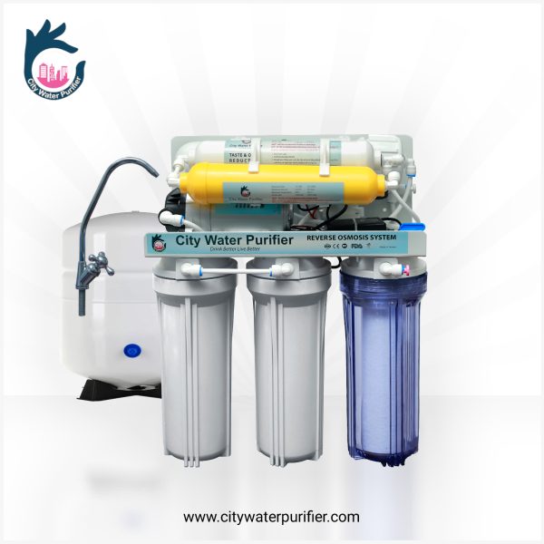 City Gold (RO+Mineral) full product image with logo